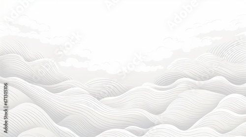 Abstract landscape background with white and grey ha © Jodie