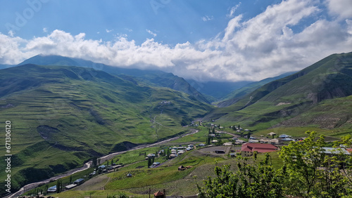 Xinaliq, an ancient village on the UNESCO list in the Azerbaijani part of the Caucasus, inhabited by the descendants of Noah