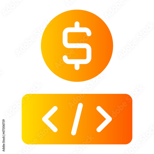 coding gradient icon