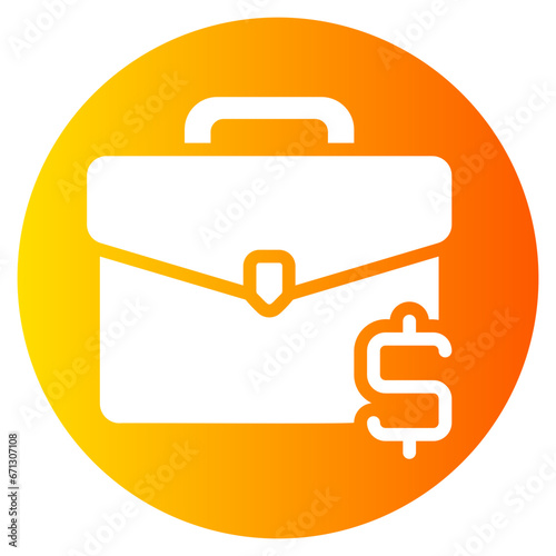 briefcase gradient icon