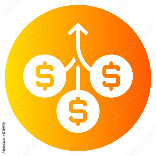 arrow gradient icon