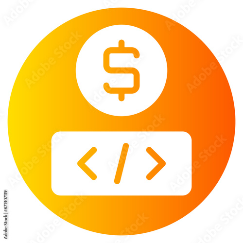 coding gradient icon