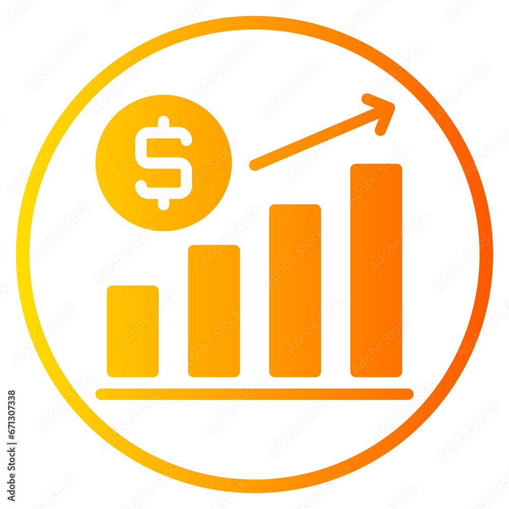 profit gradient icon profit gradient icon