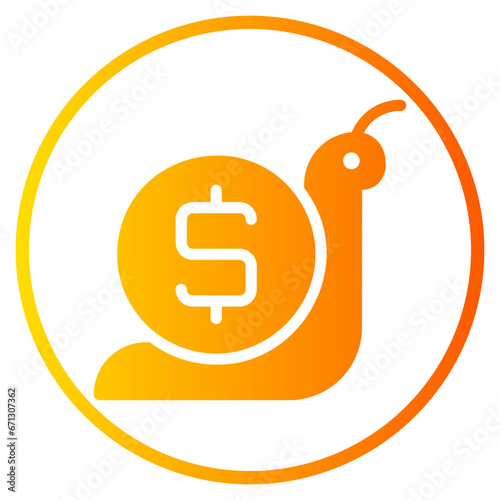 slowly gradient icon