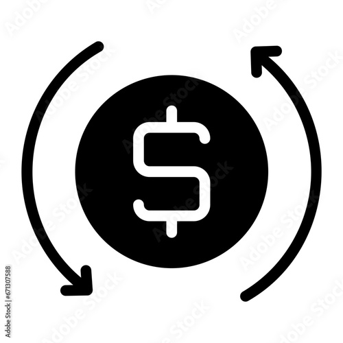 roi glyph icon