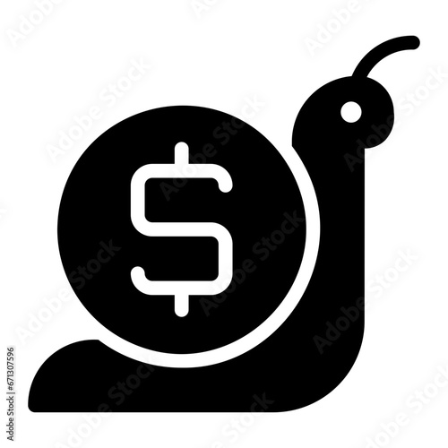 slowly glyph icon
