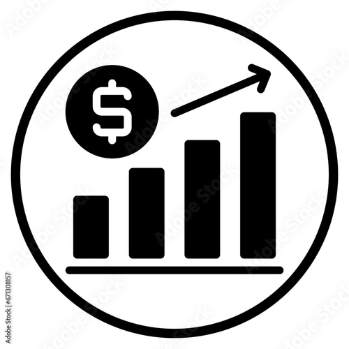 profit glyph icon