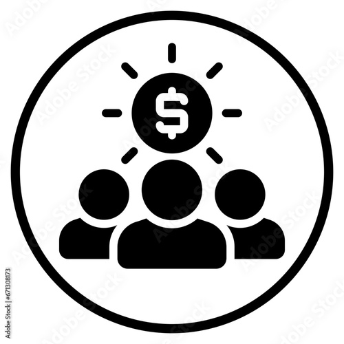 shareholder glyph icon