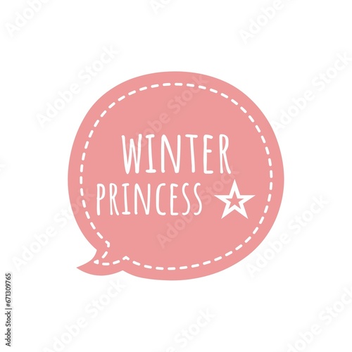 ''Winter Princess'' Lettering © D'Arcangelo Stock