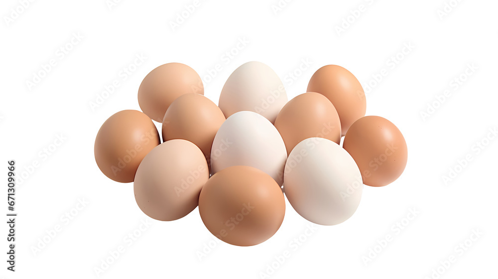 Eggs on transparent background Eggs on transparent background