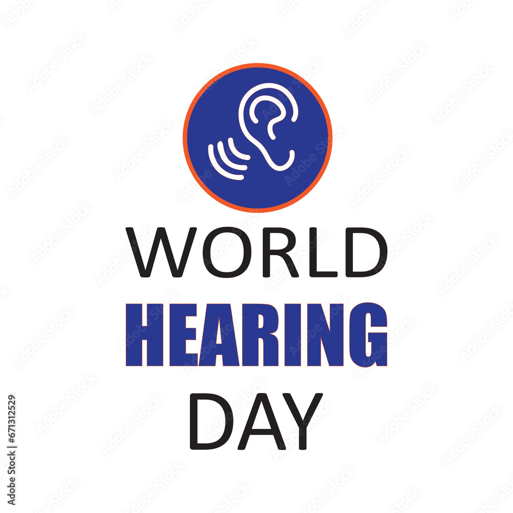 World Hearing day vector illustration, promote ear and hearing care across the world. Vector illustration..eps World Hearing day vector illustration, promote ear and hearing care across the world. Vector illustration..eps