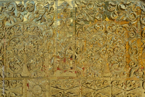 gold pattern art in Thailand