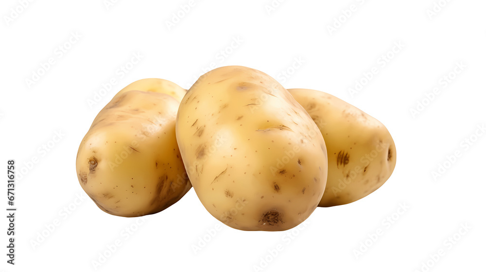 Potatoes on transparent background Potatoes on transparent background
