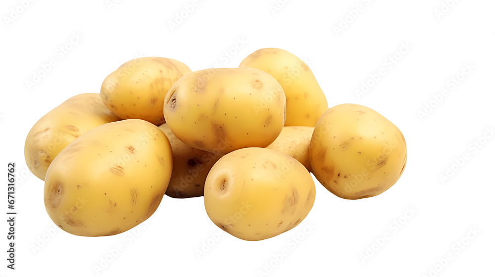 Potatoes on transparent background Potatoes on transparent background