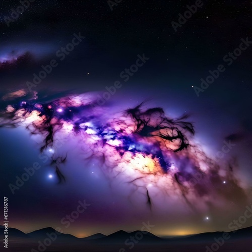 Milky Way night sky