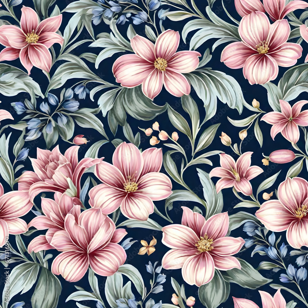 Seamless patterns fabric art