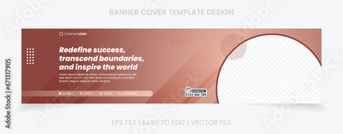 banner cover social media linkedin facebook template design