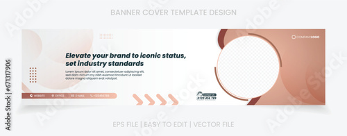 banner cover social media linkedin facebook template design