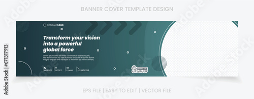 banner cover social media linkedin facebook template design
