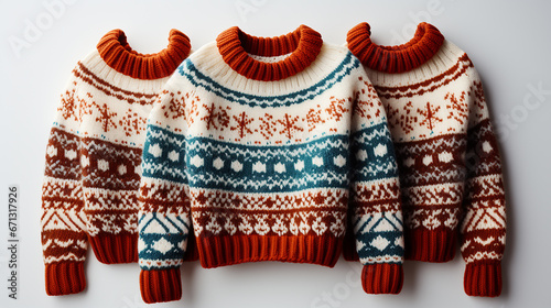 Colorful winter sweater