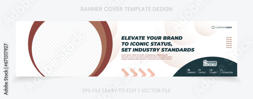 banner cover social media linkedin facebook template design
