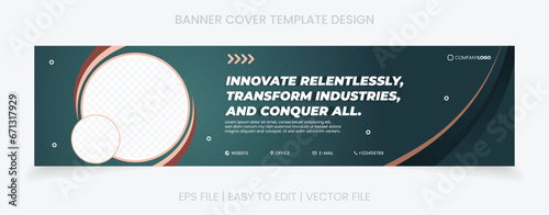 banner cover social media linkedin facebook template design