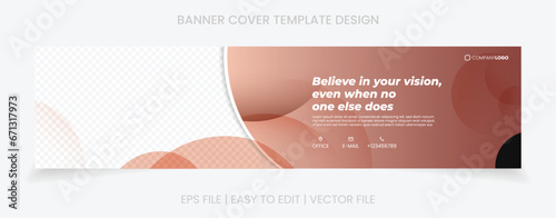 banner cover social media linkedin facebook template design
