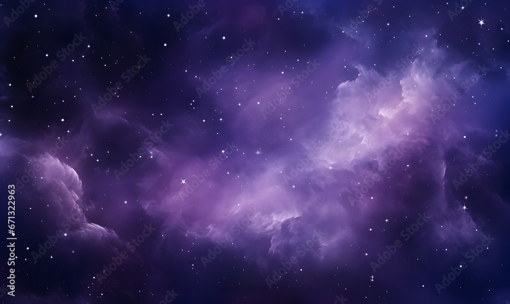Fototapeta premium Purple Space Purple nebula , Generative AI