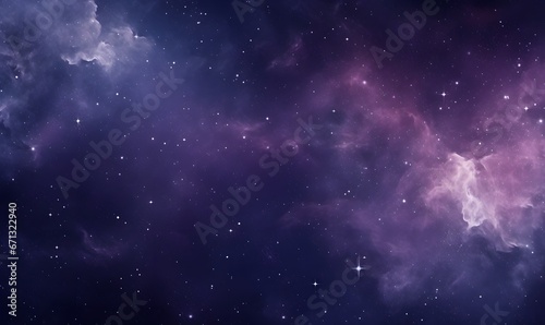 Purple Space Purple nebula , Generative AI © simba kim