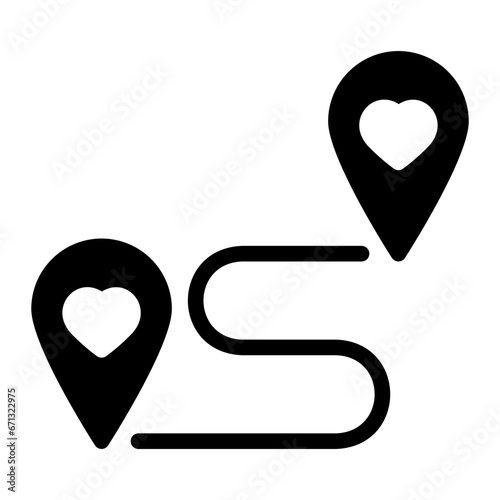 distance glyph icon