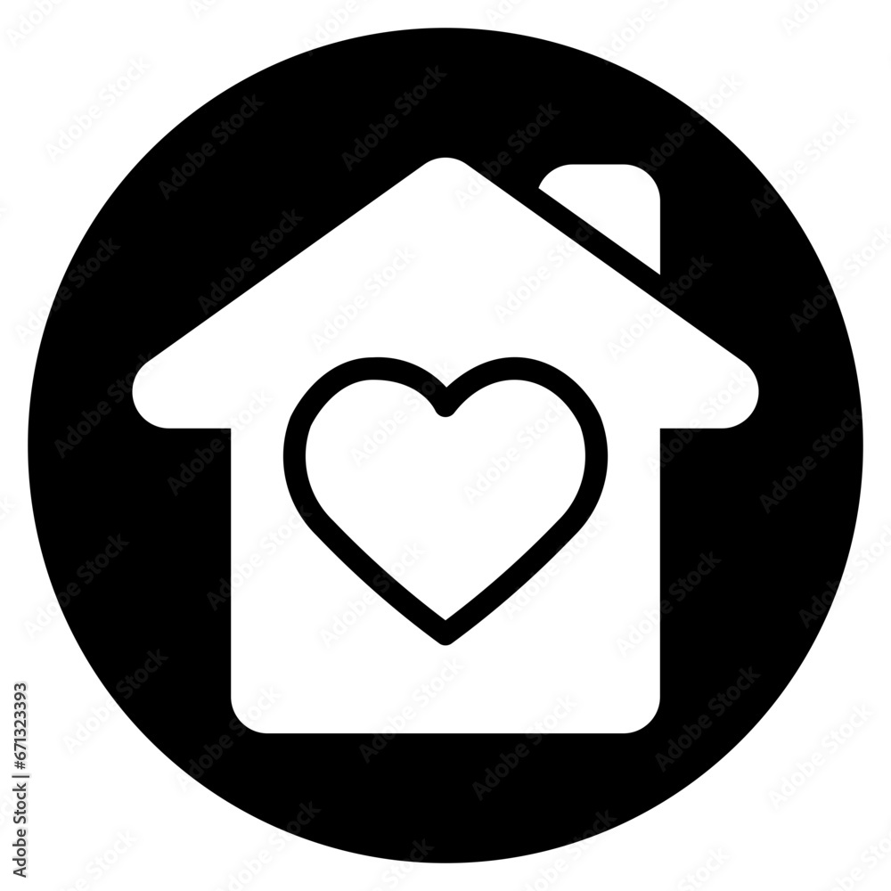residence glyph icon