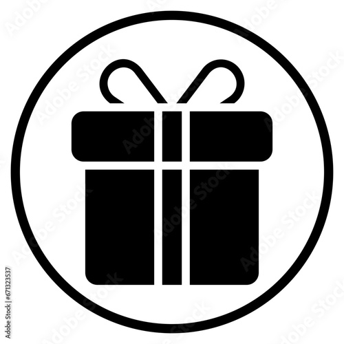 present glyph icon