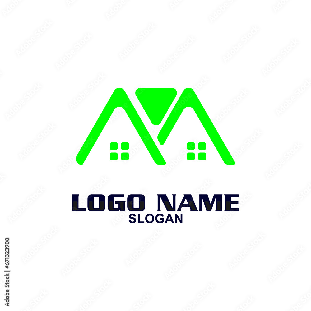 Creative home logo on clean background. Creative home logo on clean background.