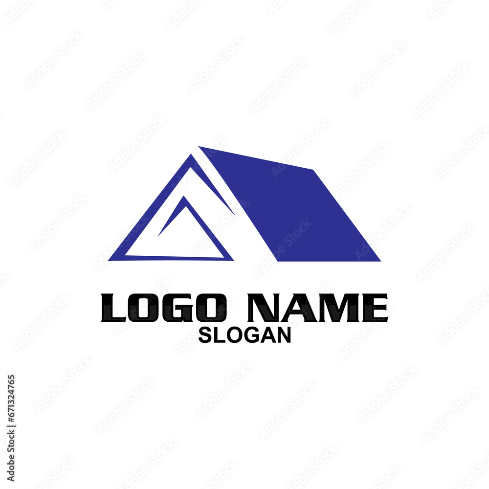 Creative home logo on clean background. Creative home logo on clean background.
