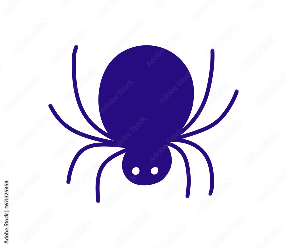 black spider cartoon element black spider cartoon element