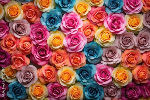 Stunning Background with Colorful Roses