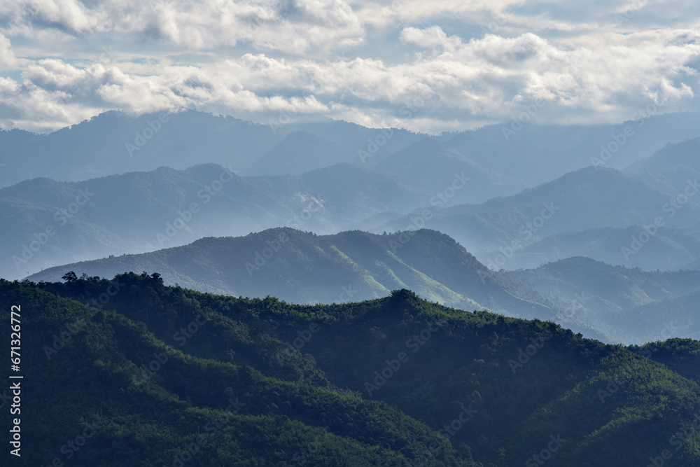 Fototapeta premium Images of Mae Moei National Park. Thailand
