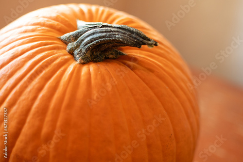 Calabaza naranja y brillante para Halloween 