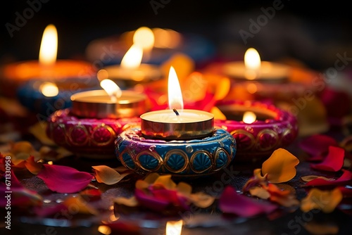 happy diwali deepavali festival of lights diya decoration rangoli