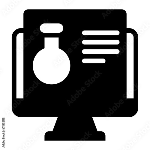Computer black solid glyph icon