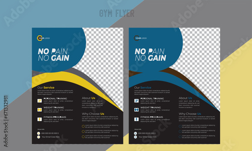 Business flyer template corporate design.