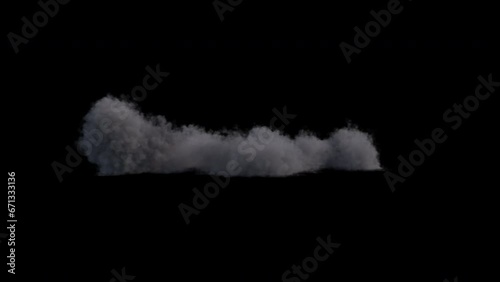 Dust of the explosion of a nuclear bomb Realistic animation of an atomic bomb explosion with fire, effect background footage, motion graphics, overlay 4K drag-and-drop editing software blending modes