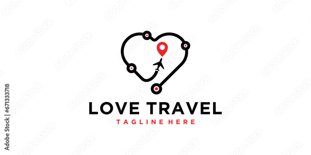 travel logo design template. summer holiday. vacation location map design