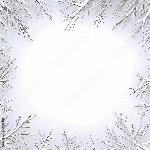White Snow in christmas day