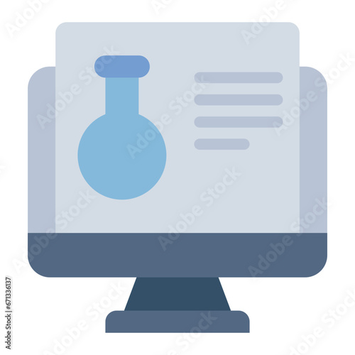 Computer colorful flat icon