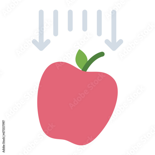 Gravity colorful flat icon