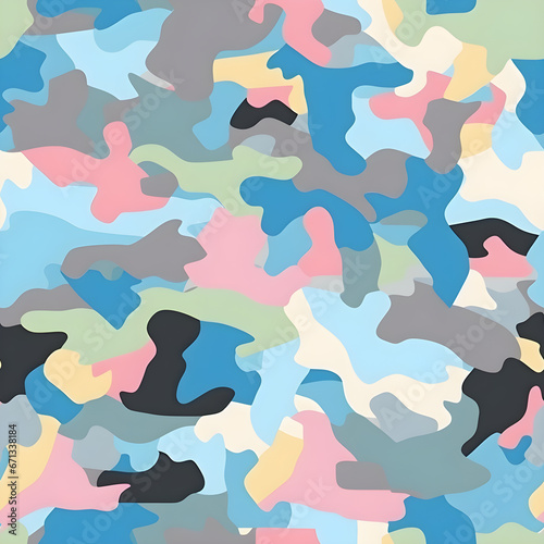 Desert camouflage military pattern pastel color  Vector camouflage pattern background for graphic design.