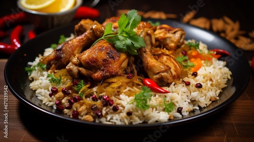 rice with chicken generated by AI