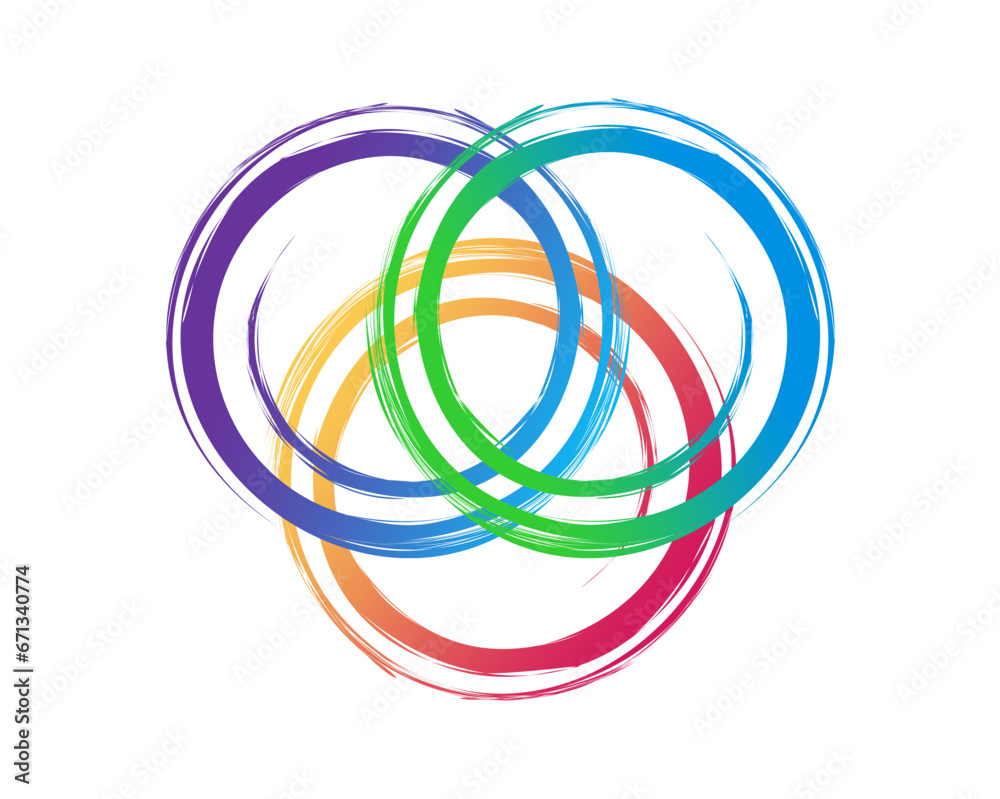 three circle logo three circle logo