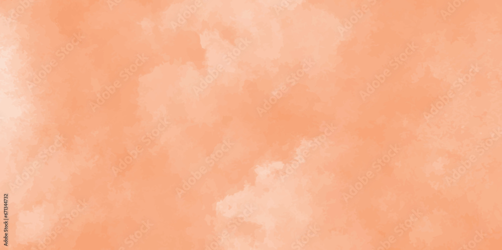 Abstract orange background with clouds, A red and orange burning overcast clouds cape sky with tiny clouds, retro pattern seamless orange background illustration.